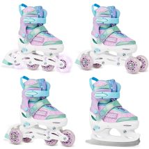 Roller En Ligne Etta Du 27 Au 30 + Patin À Roulette + Patin À Glace + Triskate Enfant