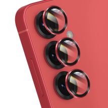 Protection D'objectif Caméra Pour Galaxy S24 / S25 Série Premium Rouge Forcell