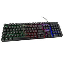 Clavier Gamer Amstrad Ams Key008 Usb, Rétro-éclairage Rgb, 104 Touches, Azerty