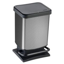 Poubelle à Pédale 20l Carbone 7540008 Rotho