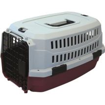 Caisse De Transport Viaggio Carrier M Pour Chien - Bordeaux Et Gris