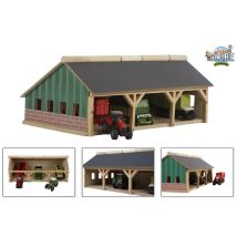 Grange À Tracteur 1:87 Kids Globe