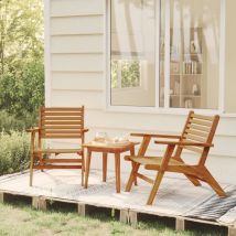 Mobilier De Bistro 3 Pcs Bois D'acacia Solide