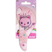 Brosse à Cheveux Enfants Rose Détanglante Motif Fée Minette Gabby Et La Maison Magique