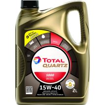 Total - Huile Moteur 5000 15w40 Die 2l Total - La Bouteille De 2l