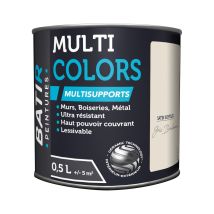 Peinture Batir Multi-supports Satin Soyeux 0,5 L Gris Bouleau