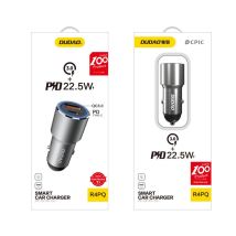 Chargeur De Voiture Usb-c Pd Qc 22,5 W Gris