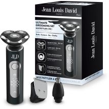 Tondeuse Multi-usages - Kit Grooming 4-en-1 - 3 Tetes - Ecran Digital - Noir