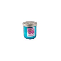 Bougie Parfumée Heart And Home Pois De Senteur Verre Bleu 30h
