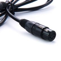 Câble Xlr Femelle 4 Broches Rolux Avec Connecteur Mâle 4 Broches Rl-c7