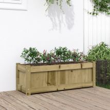 Jardinière D'extérieur 90x31x31 Bois De Pin Imprégné