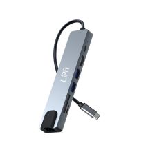 Lipa S7 Docking station Adaptateur Usb-c 7-en-1 : Élargissez Votre Ordinateur Portable Avec Hdmi, Usb 3.0,