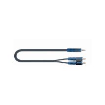 Quik-lok Rksa/150-5 Câble Audio 5 M 3,5mm 2 X Rca Noir, Bleu, Gris