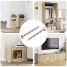 Vis Confirmat 2 Pcs Argenté Ø5 X 40 Mm Métал Vidaxl