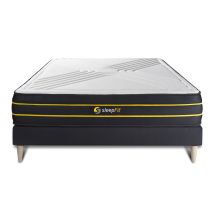 Ensemble 160x200 Matelas Ultra + Sommier Kit Noir