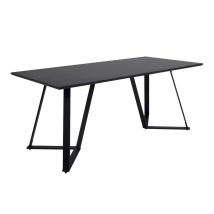 Table À Manger Design "marina" 180cm Noir