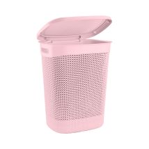 Panier À Linge Haut Rectangulaire Avec Couvercle 52 Litres 7house