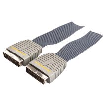 Câble Vidéo Péritel Mâle Vers Péritel Mâle 480p 5m Bleu Bandridge