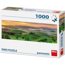 Puzzle Dinotoys Panorama Au Lever Du Soleil En Toscane - 1000 Pièces