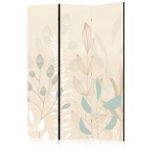 Paravent -diverses Plantes Pastelbeige 135x172