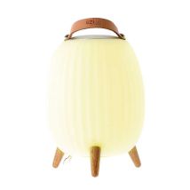 Eziclean Lanterne - Enceinte Sans Fil Bluetooth. Ip44 Resiste Aux Eclaboussures Autonomie 6 H - Blanc