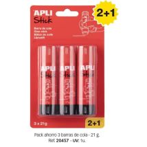 Bâtons De Colle - Blanche - 21g - Lot De 3 Tubes - Idéal Scolaire, Loisirs Créatifs - Apli