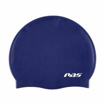 Bonnet De Bain Ras Bleu Foncé Silicone Adultes