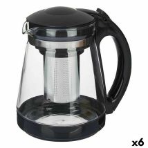 Théière Transparent Acier Inoxydable Plastique Verre 1,8 L (6 Unités)