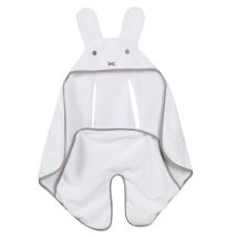 ROBA Couverture "miffy " – Avec fentes pour ceintures de sécurité – Blanc