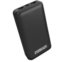 Powerbank 20000 mah 2x Usb-a Avec Indicateur Led Et Compatible Tous Appareils Noir Eveready