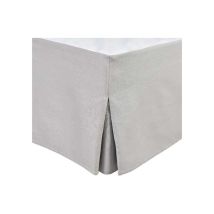 Cache Sommier Home Linge Passion 100% Coton Gris Clair 160 X 200 +30 Cm Home Linge Passion
