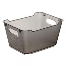 Petit Panier De Rangement Élégant Transparent 1,8 L - Gris