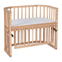 Grand Lit Berceau Cododo En Bois Naturel Avec Matelas - Maxi Comfort +