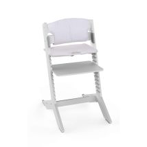 Nala - Chaise Haute En Bois Grise - Coussin