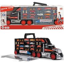 Camion Transporteur De Voitures - Dickie Toys - Truck Carry Case - 7 Véhicules Die-cast - 62cm
