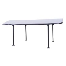 Bâche Pour Carport Aluminium Toit Demi-rond