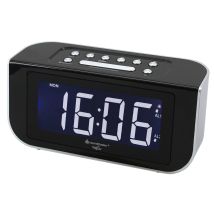 Soundmaster Fur4005 Radio Portable Horloge Numérique Noir, Argent