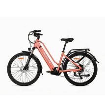 Vélo Urbain Électrique Hedatx Tx10, 27,5 Po, Batterie 48v 19,2ah, Rouge