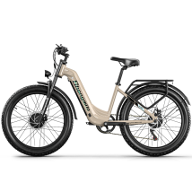 Vélo De Ville Électrique Shengmilo S700 26 Pouces À Gros Pneus, Double Moteur 1000 W X 2, Batterie 48 V 17,5 Ah