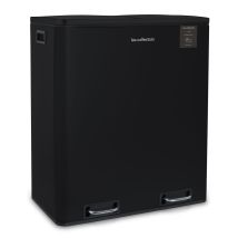 Poubelle De Tri À Pédale 2 X 30l, Black Edition - N°910