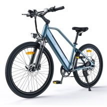 Hillmiles Miletrail Vélo Électrique 26", Batterie 36v 13ah, Double Suspension, Bleu