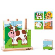Woody Woody Cube Puzzle Animaux 93055