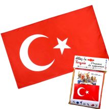 Drapeau Du Supporter - Turquie - 90x150cm - Polyester - Evénement - Fête