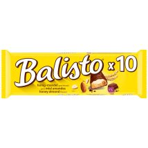 Barres Chocolatées Lait Miel Amandes Balisto