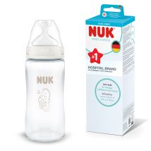 First Choice Biberon 0+ Mois 240 Ml Biberon Anti-colique Verre Indicateur De Contrôle De La Température