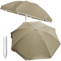 Parasol De Jardin Parasol De Plage Pour Balcon Terrasse Armanisé Avec Volant 240 Cm