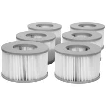 Lot De 6 Cartouches Filtrantes Pour Spa Gonflable Mspa