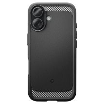 Coque Magsafe Iphone 17 Antichoc Avec Contours Renforcé Modèle Rugged Armor Mag Noir Spigen Sgp