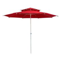 Parasol Droit Toile En Polyester 280 X 280 Mat En Metal Octogonale Aktive