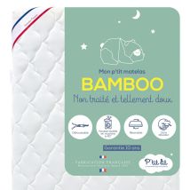 Matelas Enfant/bébé Bamboo - 70x140 Cm - Viscose Douce Et Absorbante - Sans Traitement Chimique - Déhoussable
